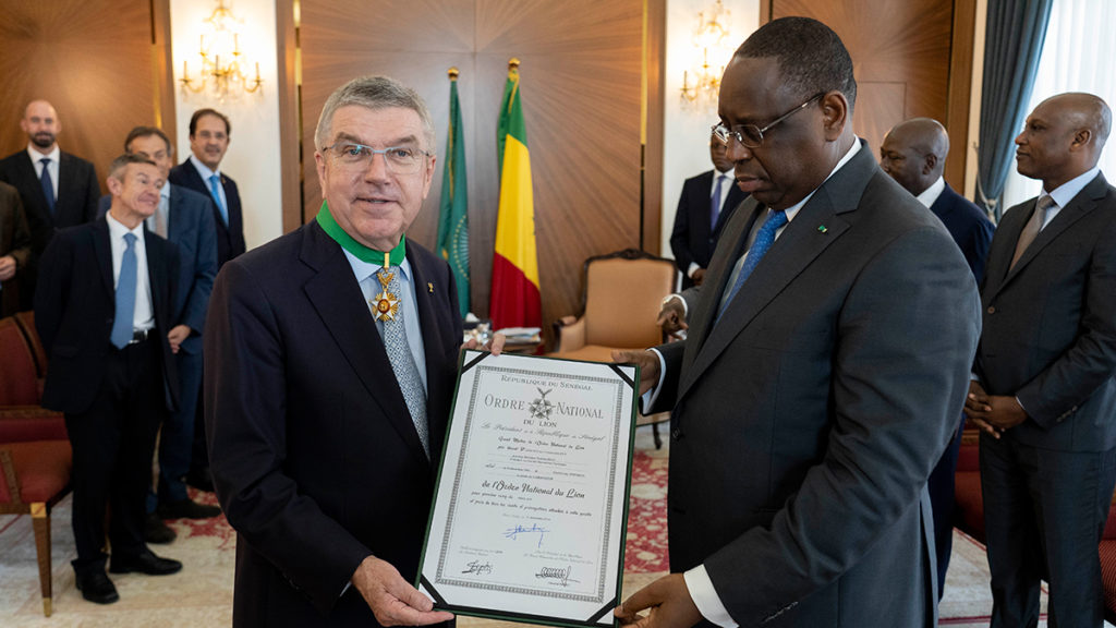 The rich stay of Thomas Bach in Africa